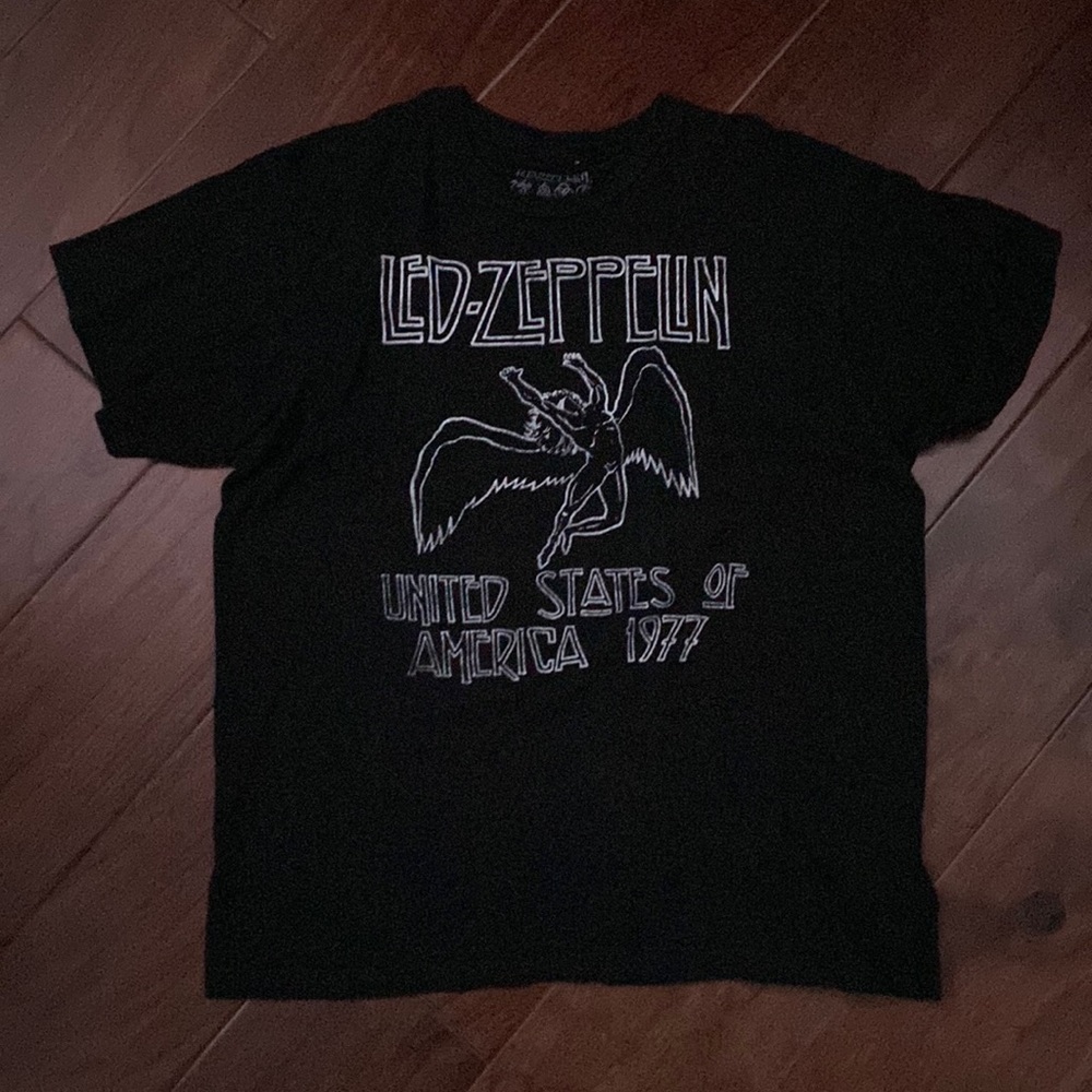 black led zeppelin tee